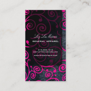PixDezines cupcakes swirls + hot pink Business Card