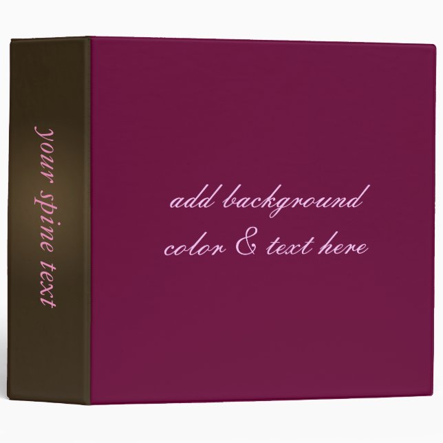 PixDezines Custom Colour with Dynamic Colour Picke Binder (Front/Spine)