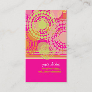 PixDezines Customizable retro dots Business Card