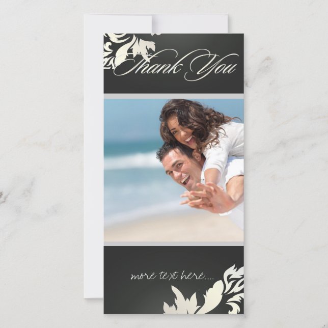 PixDezines Damask 12 Photo Merci (Devant)