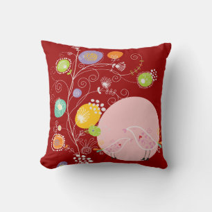 PixDezines dandelions/daisies+roses/diy background Throw Pillow