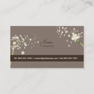 PixDezines dandelions/DIY background colour Business Card