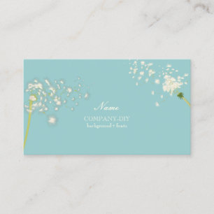 PixDezines dandelions/DIY background colour Business Card