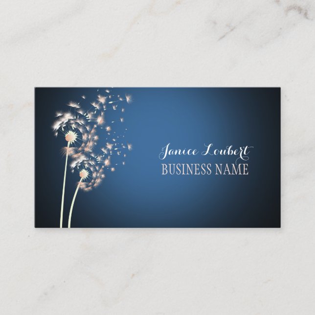 PixDezines dandelions/DIY background colour Business Card (Front)