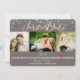 PixDezines dazzled DIY colour/photos save the date