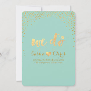 PixDezines dazzled/faux gold specks/diy event Invitation