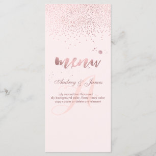 PixDezines Dazzled Faux Rose Gold Menu