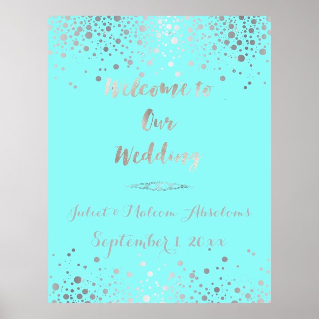 PixDezines dazzled/faux silver specks/DIY colour Poster (Front)