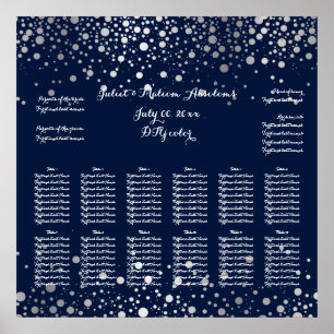 PixDezines dazzled/silver specks/seating chart