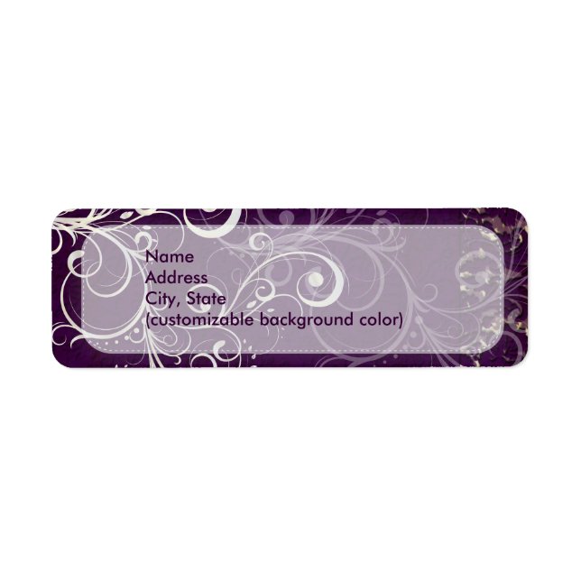 PixDezines Dentelle Vintage Damas / Plum (Devant)