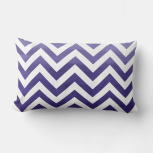 PixDezines digital watercolor chevron/violet Lumbar Pillow