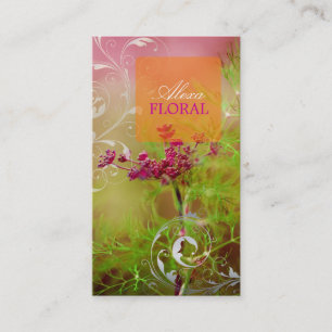 PixDezines dill weeds+filigree swirls Business Card
