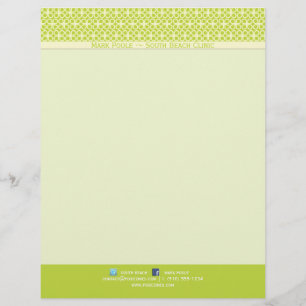 PixDezines diy background colour/clovers Letterhead