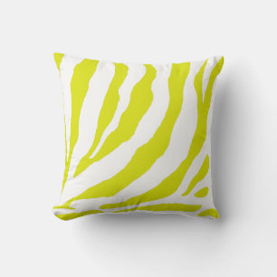 PixDezines diy background colours/zebra print Throw Pillow