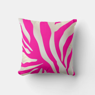 PixDezines diy background colours/zebra Throw Pillow