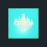 PixDezines DIY Background/Crystal Chandelier Canvas Print<br><div class="desc">PixDezines vector grpahic,  gold crystal chandelier with diy background colour.com™ and PixDezines™ on zazzle.com</div>