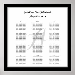 PixDezines DIY color/plain seating chart