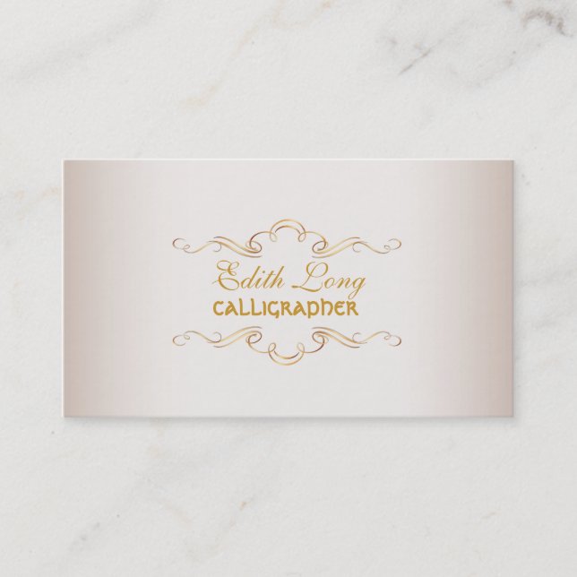 PixDezines diy colour/antique scrolls Business Card (Front)