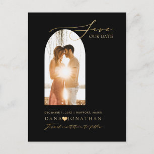 PixDezines DIY colour Arch Frame Minimalist Save T Postcard