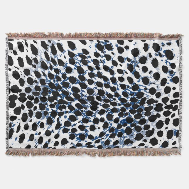 PixDezines DIY colour/cheetah print Throw Blanket (Front)