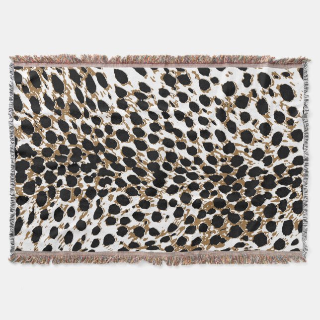 PixDezines DIY colour/cheetah print Throw Blanket (Front)