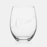 PixDezines DIY colour Custom Wine Tumbler Stemless Wine Glass<br><div class="desc">PixDezines bridesmaid gift,  DIY colour Custom Wine Tumbler.  Second layer is a drop shadow which can be deleted,  if you wish.  Copyright © 2024 PixDezines™ . All rights reserved.</div>