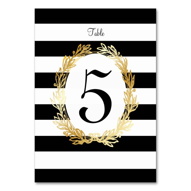 PixDezines DIY Colour/Gold Olive Branches/Table No Table Number (Back)