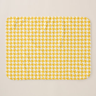 PixDezines DIY colour lemon zest houndstooth Sherpa Blanket