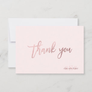 PixDezines DIY Colour/Monogram Thank You/flat You Card
