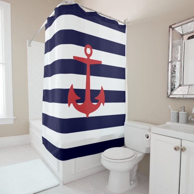 PixDezines DIY colour Nautical Stripes/Red Anchor (In Situ)