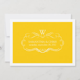 PixDezines DIY colour/nouveau scrolls Invitation