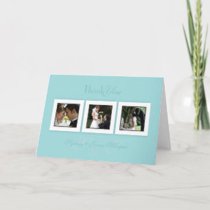 PixDezines diy colour+text/wedding photos thank yo You Card