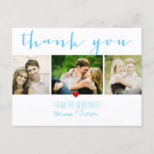 PixDezines DIY colour/wedding thank you/fun script Postcard