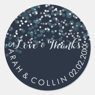 PixDezines DIY colour/winter soiree/snow Classic Round Sticker