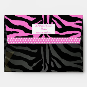 PixDezines DIY colour/zebra mitzvah Envelope