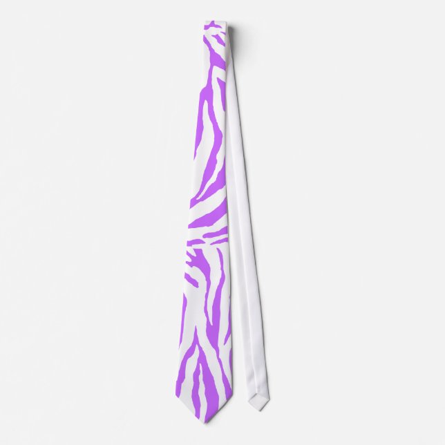PixDezines DIY colour zebra print Tie (Front)