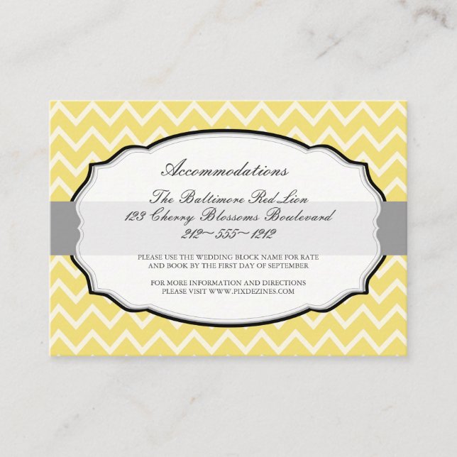 PixDezines diy colours/chevron/accommodations Enclosure Card (Front)