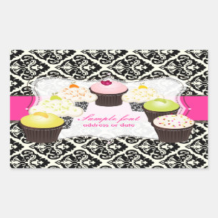 PixDezines diy colours, cupcake+olivia damask Sticker