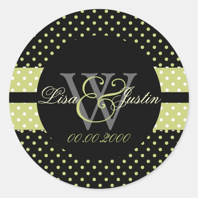 PIxDezines DIY colours, Dots et al. Classic Round Sticker (Front)