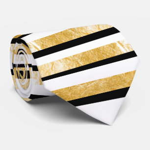 PixDezines diy colours/faux gold/black/white Tie