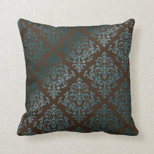 PixDezines diy colours/josehpine damask Throw Pillow