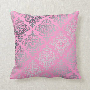 PixDezines diy colours/josehpine damask Throw Pillow