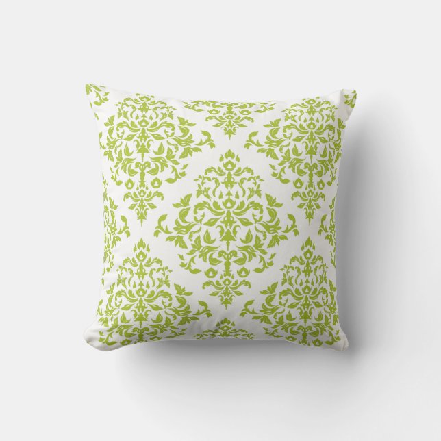 PixDezines diy colours/josehpine damask Throw Pillow (Front)