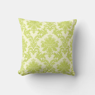 PixDezines diy colours/la paloma damask Throw Pillow