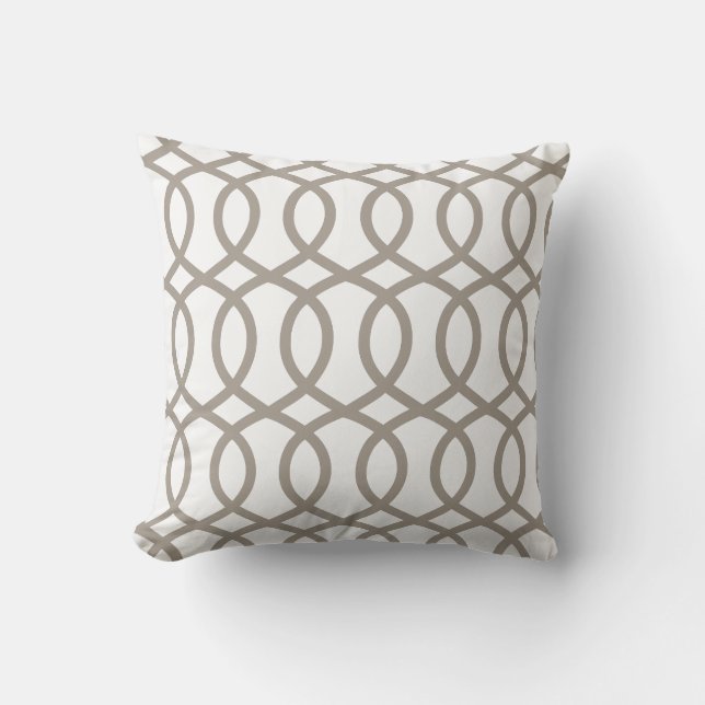 PixDezines diy colours/monaco trellis Throw Pillow (Front)