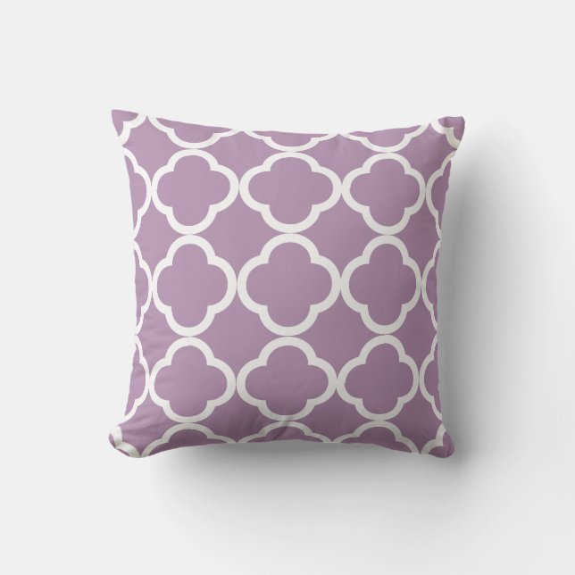 PixDezines DIY colours/trellis/moroc Throw Pillow (Front)