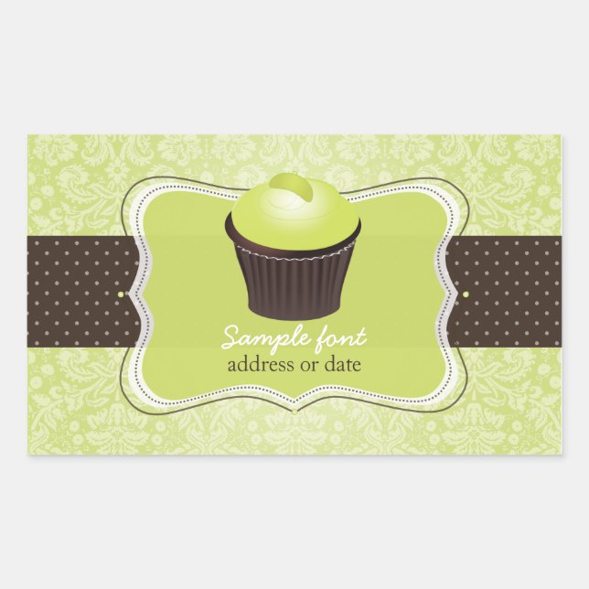 PixDezines diy fonts colours, keylime cupcake Sticker (Front)