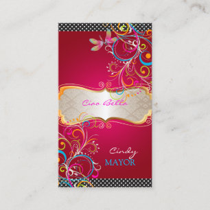 PixDezines Dragonflies/Ruby Red Business Card