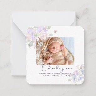 PixDezines Dusty Lilac Merci Carte Note