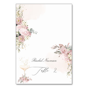 PixDezines Dusty Rose Tent Escort Card